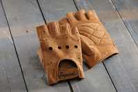 Handschuhe Cicli-Franconi „urban premium“ Wildleder Hellbraun